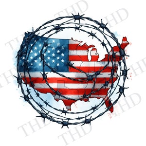 Imagem patriótica dos Estados Unidos para download JPG/PNG Clipart para camisetas, canecas ou bolsas para prensa térmica ou sublimação