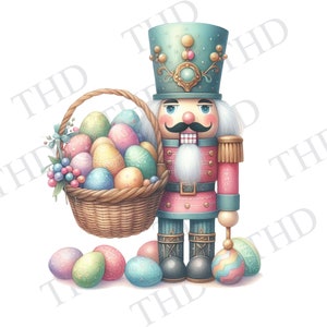 Quebra-nozes de Páscoa Toy Solider png/jpg/clipart, decoração de Páscoa, imagem de Páscoa para sublimação/imprensa térmica