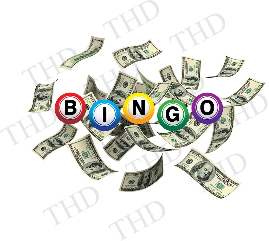 Bingo Money PNG, Clipart for Sublimation/heat Press Etsy