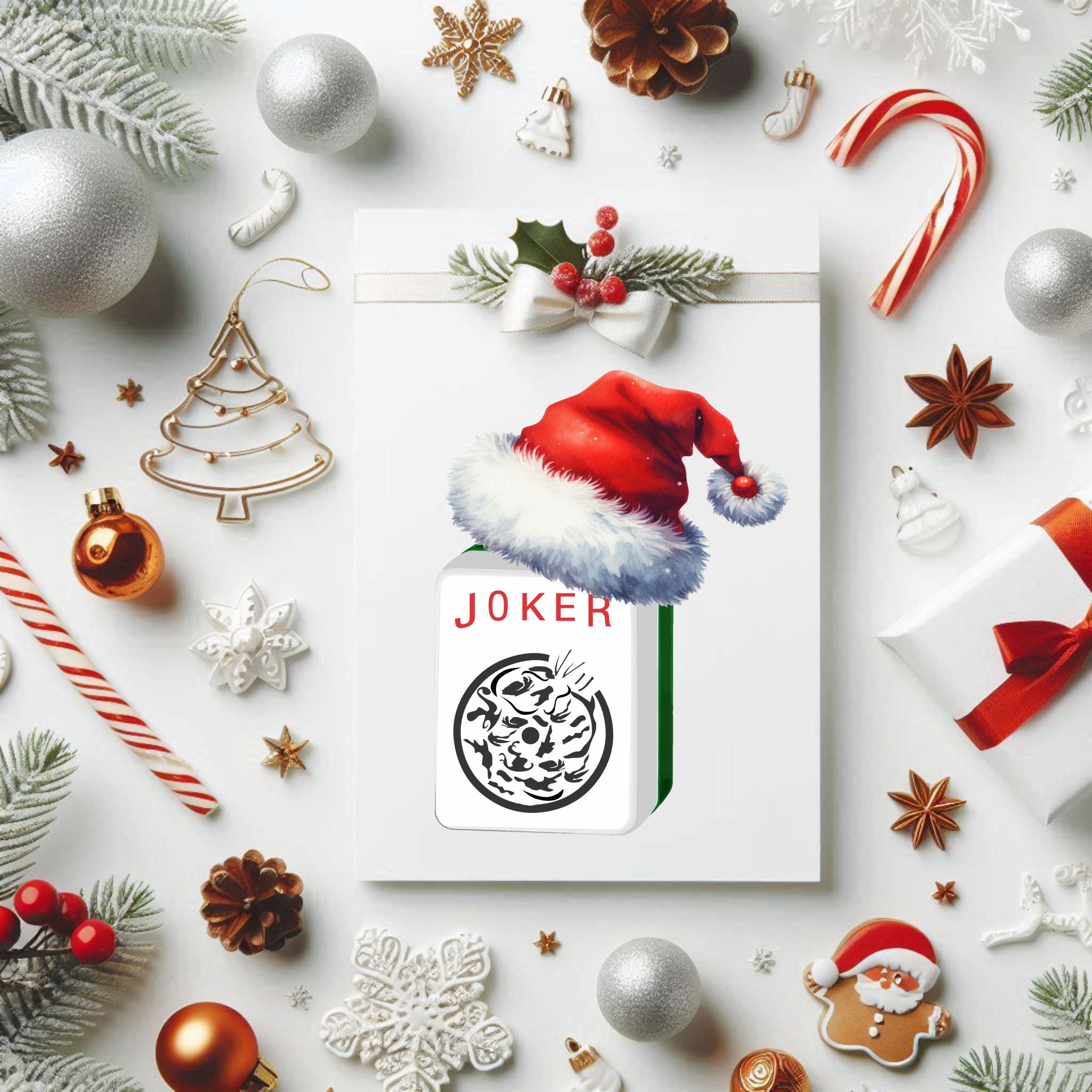 Mah Jongg Joker/ Felices fiestas/ Feliz Navidad JPG/PNG, Clipart para  sublimación/prensa térmica - Etsy México, image size:2367x2366