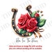 Derby Run for the Roses Horseshoe Png/clipart - Etsy