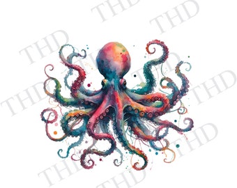 Abstract Octopus png/clipart