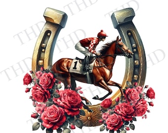 Number 1 Derby Horse png/clipart
