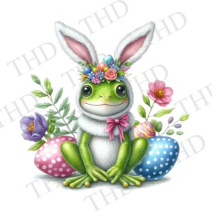 Sapo coelhinho da Páscoa png/clipart, imagem de Páscoa para sublimação/imprensa térmica