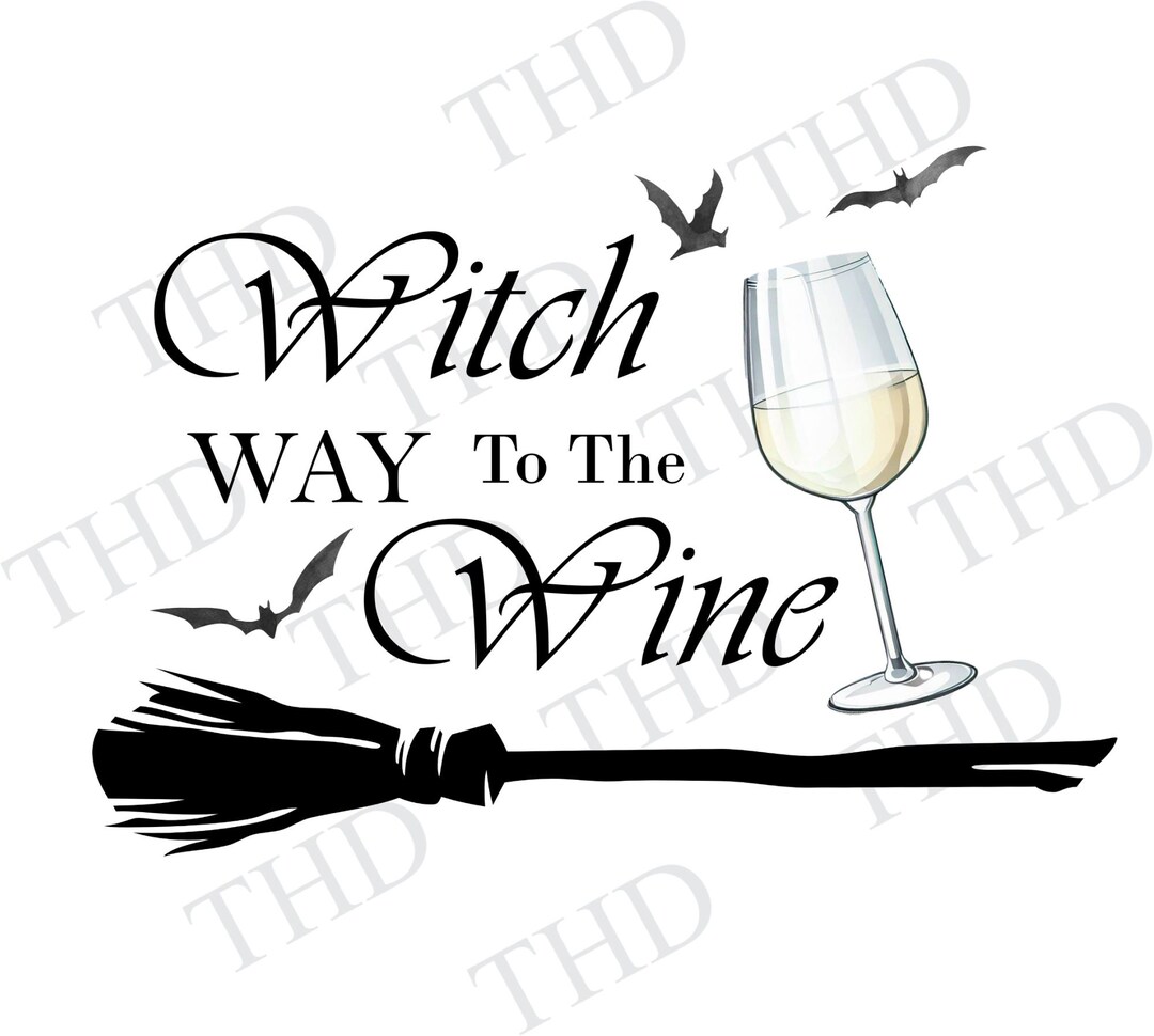 Witches and Wine PNG, Clipart for Sublimation/heat Press Etsy
