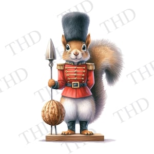 Esquilo Quebra-nozes JPG/PNG Clipart para download para sublimação/prensa térmica para chapéus, canecas, camisetas, bolsas