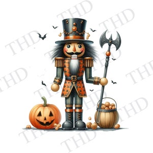 Quebra-nozes de Halloween / Decoração de Halloween / Clipart / JPG / Imagem PNG