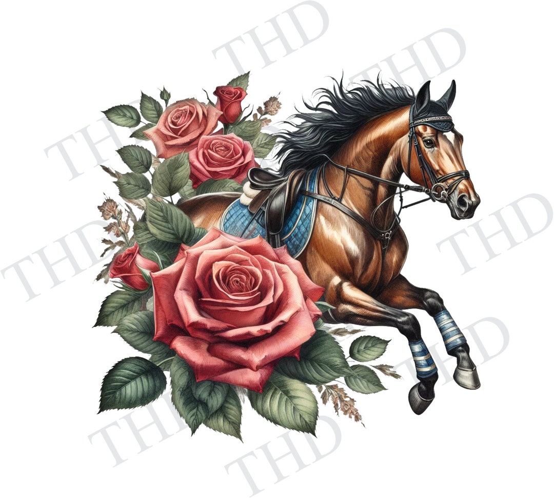 Horse Derby Run for the Roses Jpg/png/clipart - Etsy