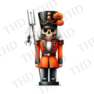 Esqueleto de Halloween Quebra-nozes/ Decoração de Halloween/ Clipart /JPG/ Imagem PNG