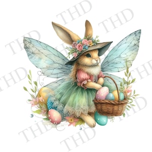 Osterhase Fee png/clipart, Osterbild für Sublimation/Heat Press