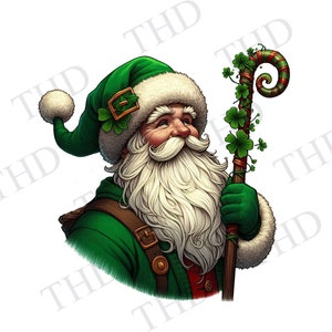 Imagem para download do Papai Noel irlandês, Natal png, clipart