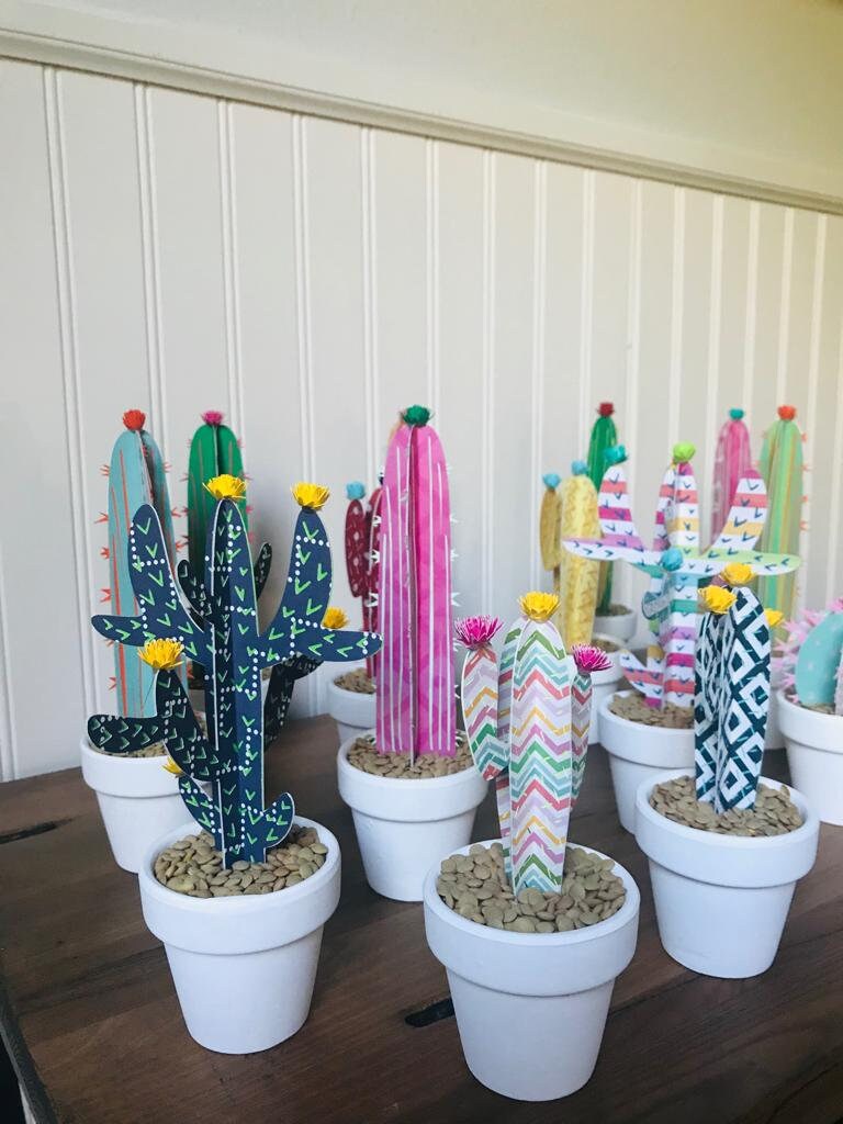 Cactus Table Decor Etsy