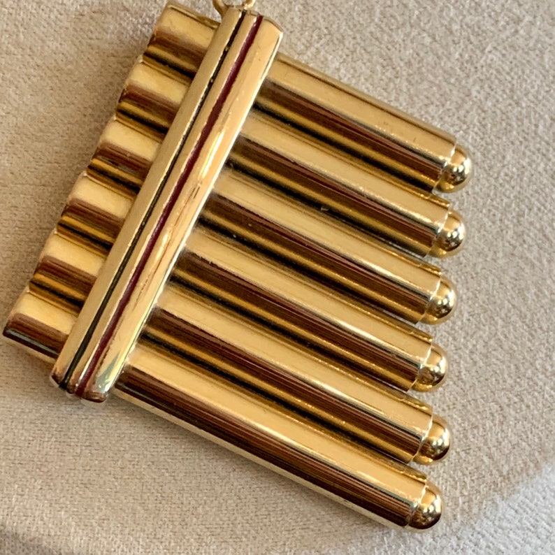 Disney Peter Pan Flute. Gold tone 25 Etsy