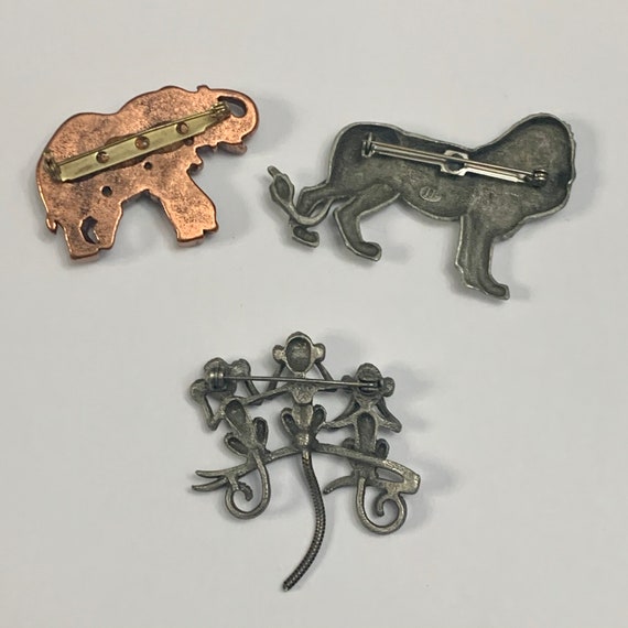 Vintage Fun Animal brooch lot mix - image 8