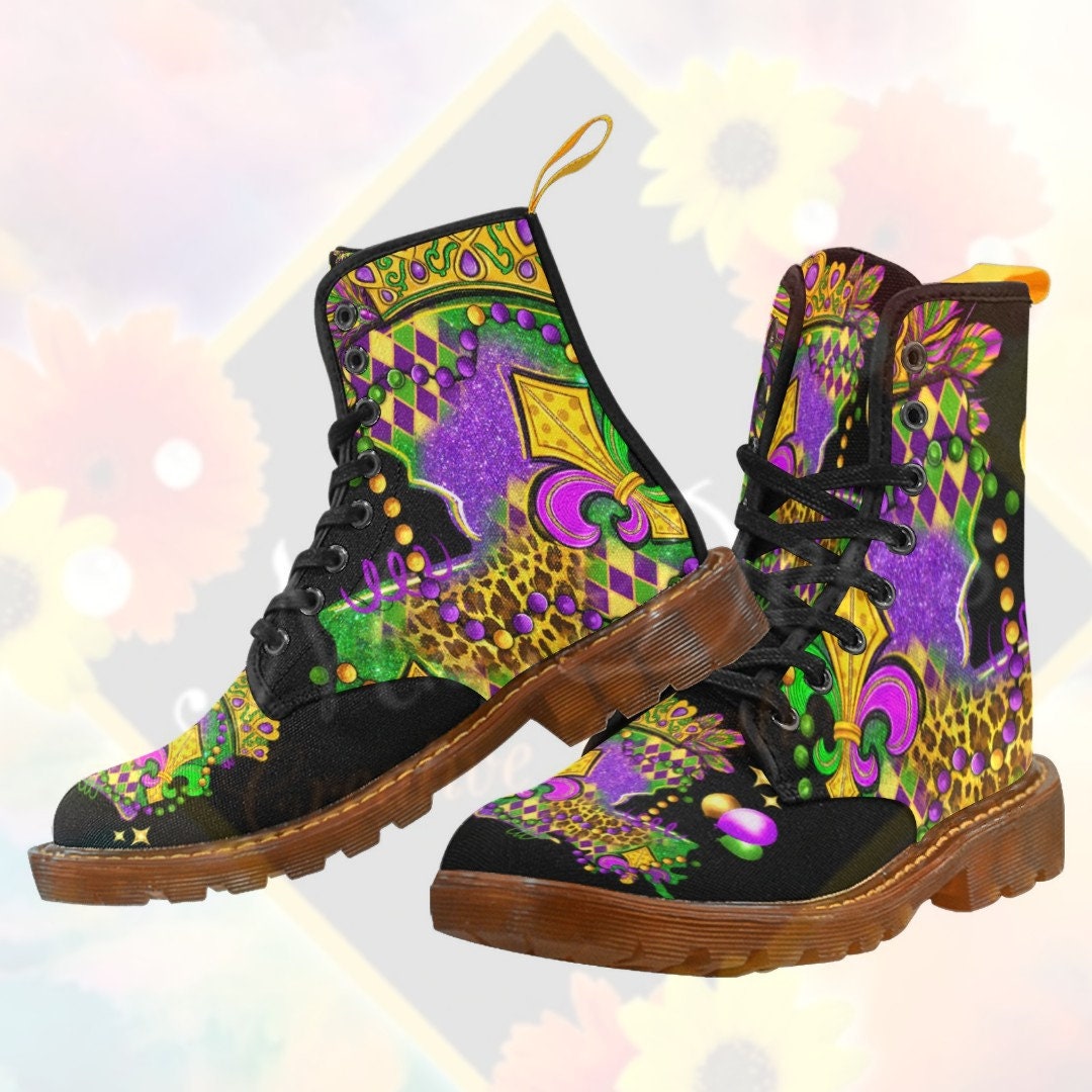 mardi gras boot covers