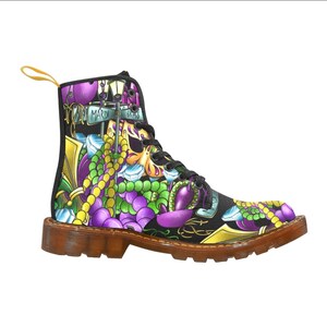 mardi gras boots sweatshirt