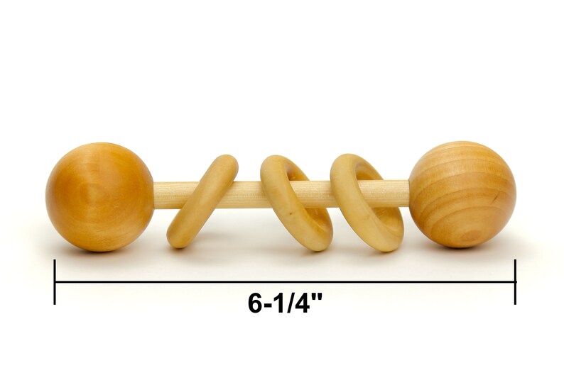 Baby Rattle Montessori Rattle Wooden Rattle Organic Baby | Etsy