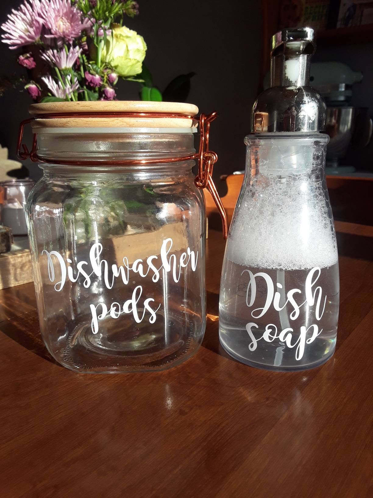 Kitchen Labels Dish Soap Label Dishwasher Pods Label Etsy