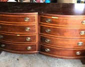 Customizable, Vintage Johnson Furniture Buffet, sideboard, dresser, bathroom vanity