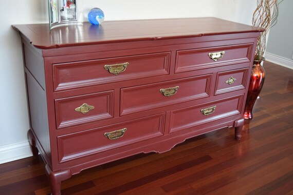 Vintage Mid Century Dresser By Hickory Manufacturing Co In Etsy