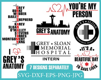 Greys anatomy svg | Etsy