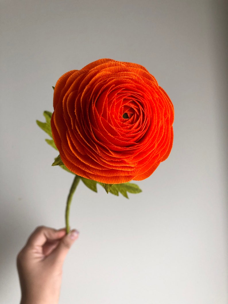 Crepe Paper Ranunculus Paper Flowers for Home Decor or Etsy