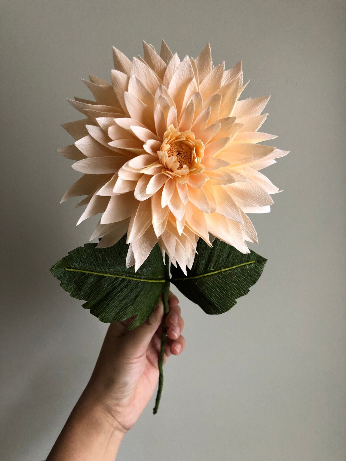 Crepe Paper Dahlia Paper Flowers for Weddings Home Decor Etsy