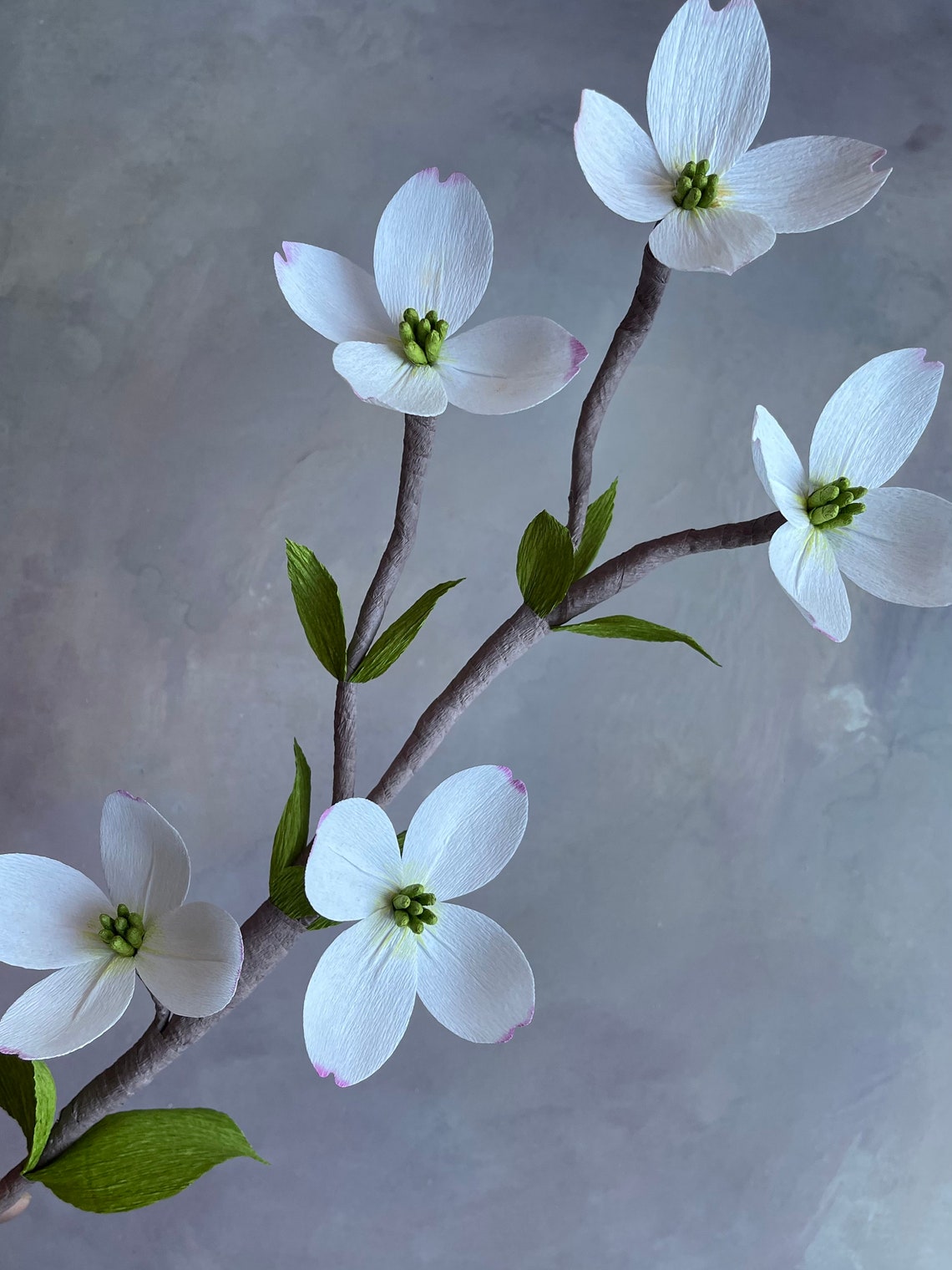 Crepe Paper Dogwood Branch Paper Flowers for Weddings Etsy
