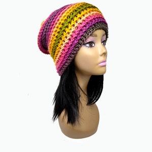 Metallic Slouchy Beanie Hat