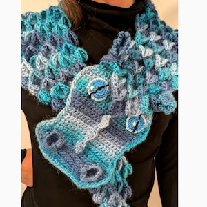 Handmade Dragon Shawl for Fantasy Lovers and Cosplay Fans, Unique Crochet Wrap