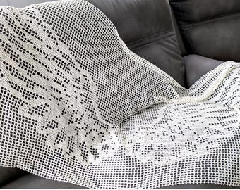 Angel Wings Crochet Shawl Pattern: Silky Cotton Wrap (PDF Download