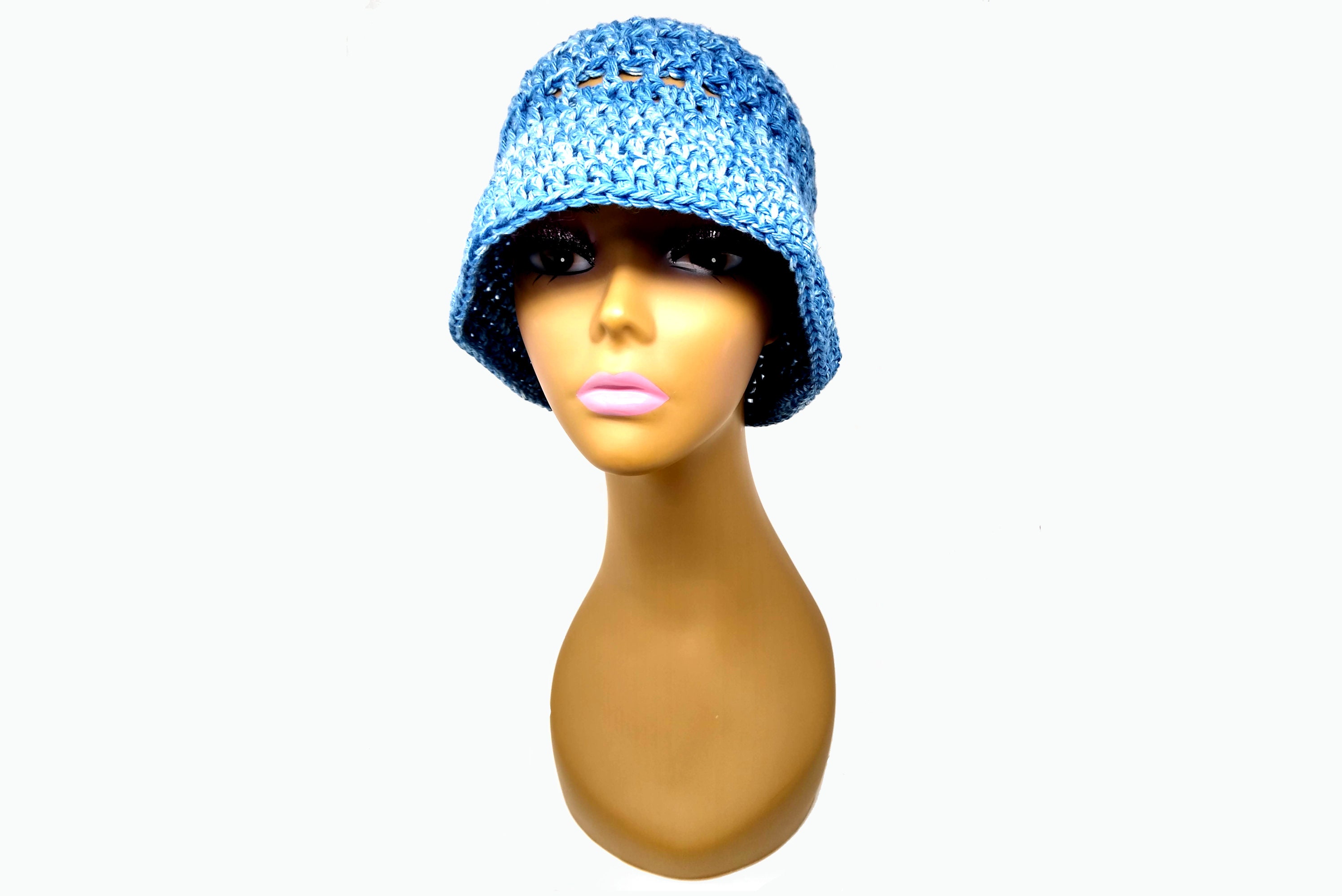 Denim Bucket Hat Crochet Bucket Hat Etsy