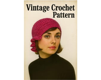 1940s Vintage Crochet Headband Pattern, PDF download