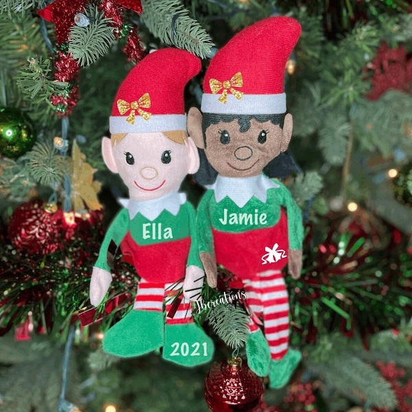 Personalized Christmas Elf, Named Christmas Elves, Christmas Decorations, Christmas Elf, Plush Christmas Elf