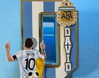 Soccer Argentina 3D Letter, Soccer 3D Letter, Sports Soccer Argentina Party, Soccer Theme Party, Soccer Birthday Party Decorations, Messi