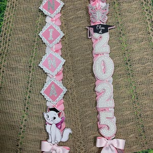 Marie Graduation Lei Promotion Gift Lei Senior Night Gift Lei Braided Ribbon Lei Graduation Ribbon Lei Graduate Lei 2025 Senior, Graduation