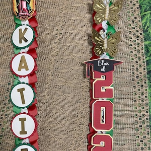Mexico Graduation Lei Promotion Gift Lei Senior Night Gift Lei Braided Ribbon Lei Graduation Ribbon Lei Graduate Lei 2025 Senior, Graduation