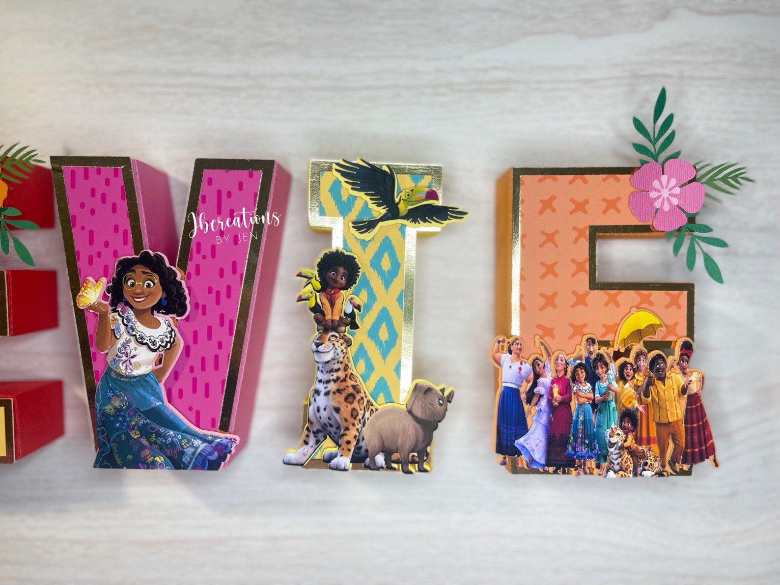 Encanto 3D Letters, Encanto 3D Name, Encanto Birthday, Encanto Party ...