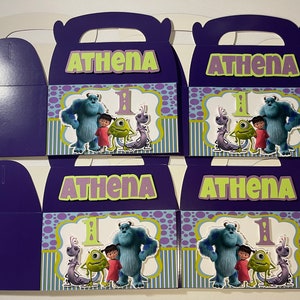 Monster Inc Party Decorations, Monster Inc Favor Box,  Monster Inc Themed Birthday Party, Monster Inc Candy Box,  Monster Inc Party Supplies