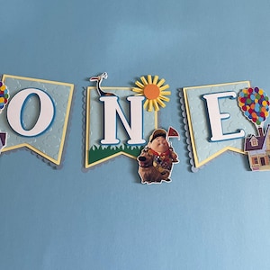 Up High Chair Banner, Up House Banner, Up Theme Party, Up Movie Party Decor, Up Birthday Party Decor, Up First Birthday Party, Up House