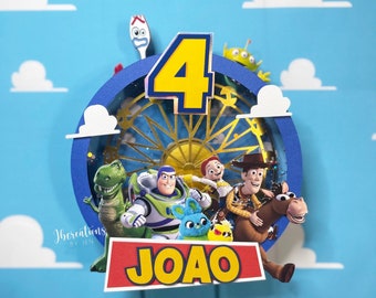 Toy Story Tortendeko, Toy Story Topper, Toy Story Geburtstag, Toy Story Party, Toy Story Partyzubehör, Toy Story Partydekoration