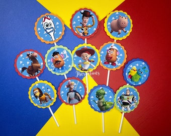 Toy Story Cupcake Topper, Toy Story Topper, Toy Story Birthday, Toy Story Party, Toy Story Party Supplies, Toy Story Party Decorations