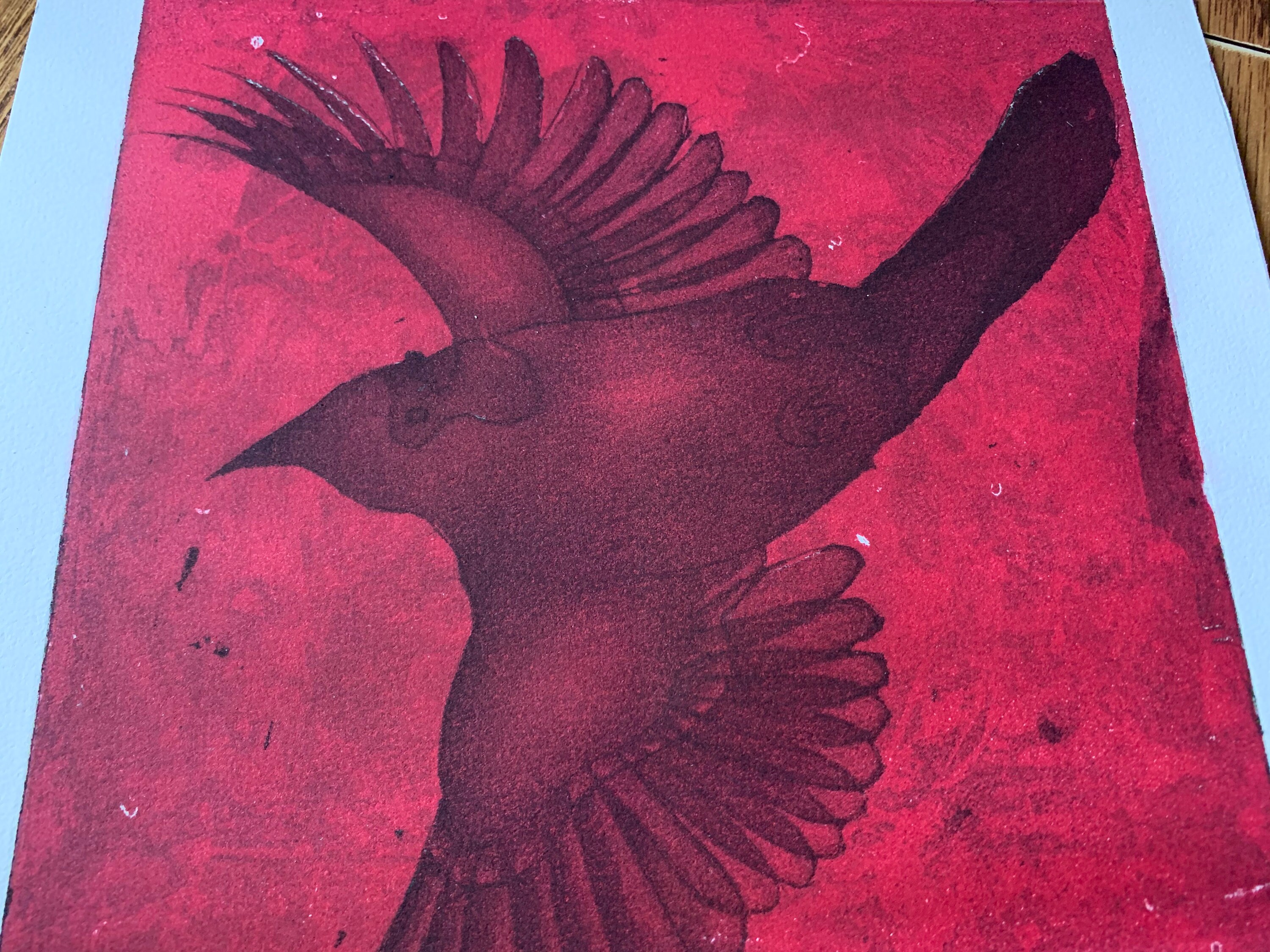 Original Artist Print - Intaglio Etching - Cardinal - Etsy