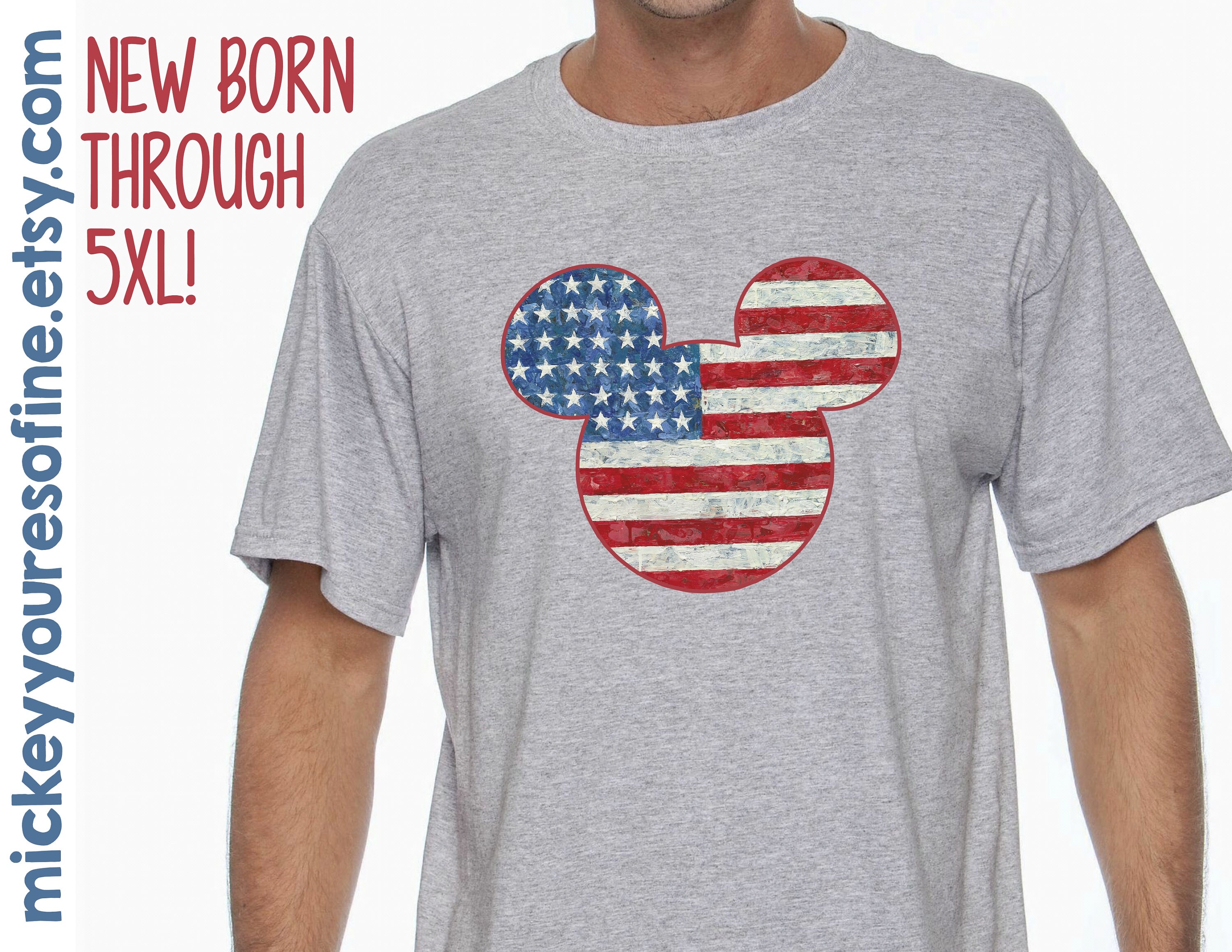American Flag Patriotic Mickey Mouse 