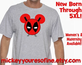 Deadpool Mickey - Etsy