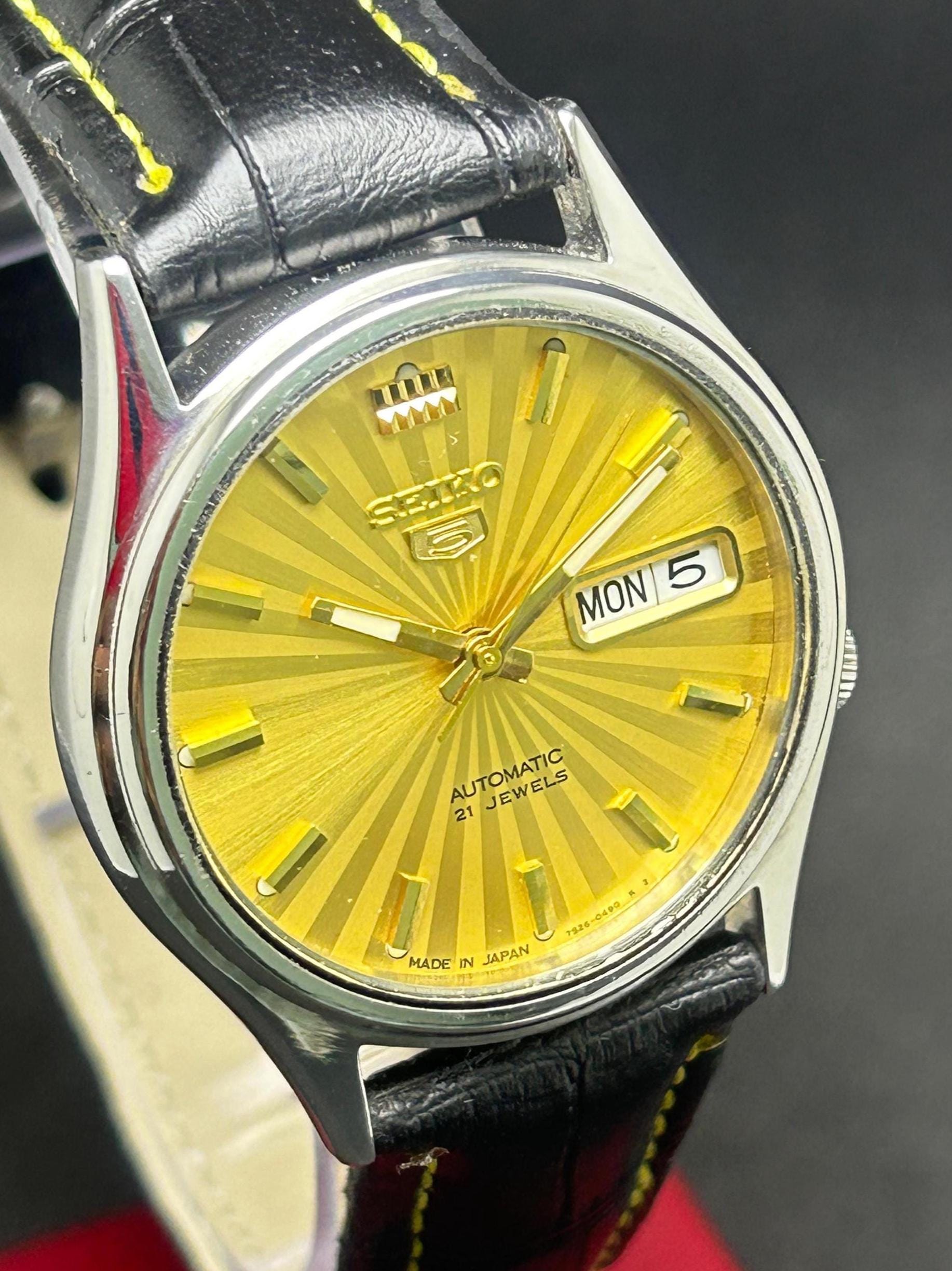 Yellow dial watch - Etsy 日本