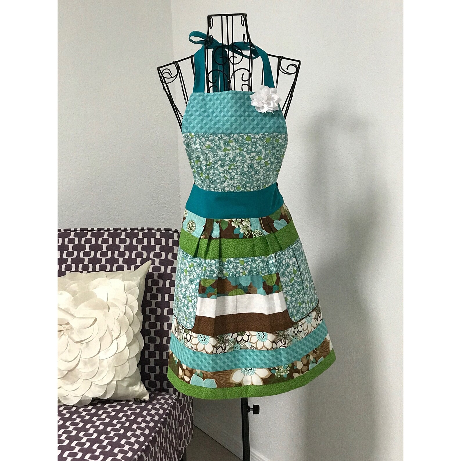 Adult Apron Ladies Apron Womens Apron Traditional Apron Etsy