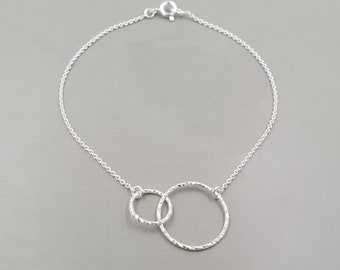 Armband geometric circle Duo Silber