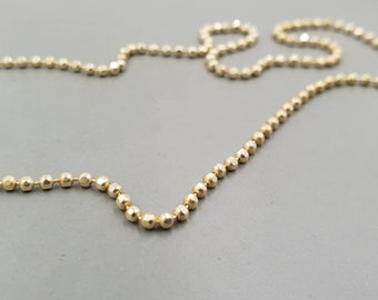 Necklace chain Facet wide, Silver Gold plated