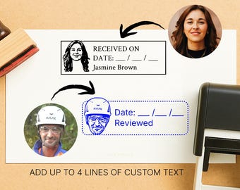 Custom Date Stamp // Name and Date Rubber Stamp, Funny Custom Business Stamp, Personalized Teacher Date Stamp, Custom Appreciation Gift XO